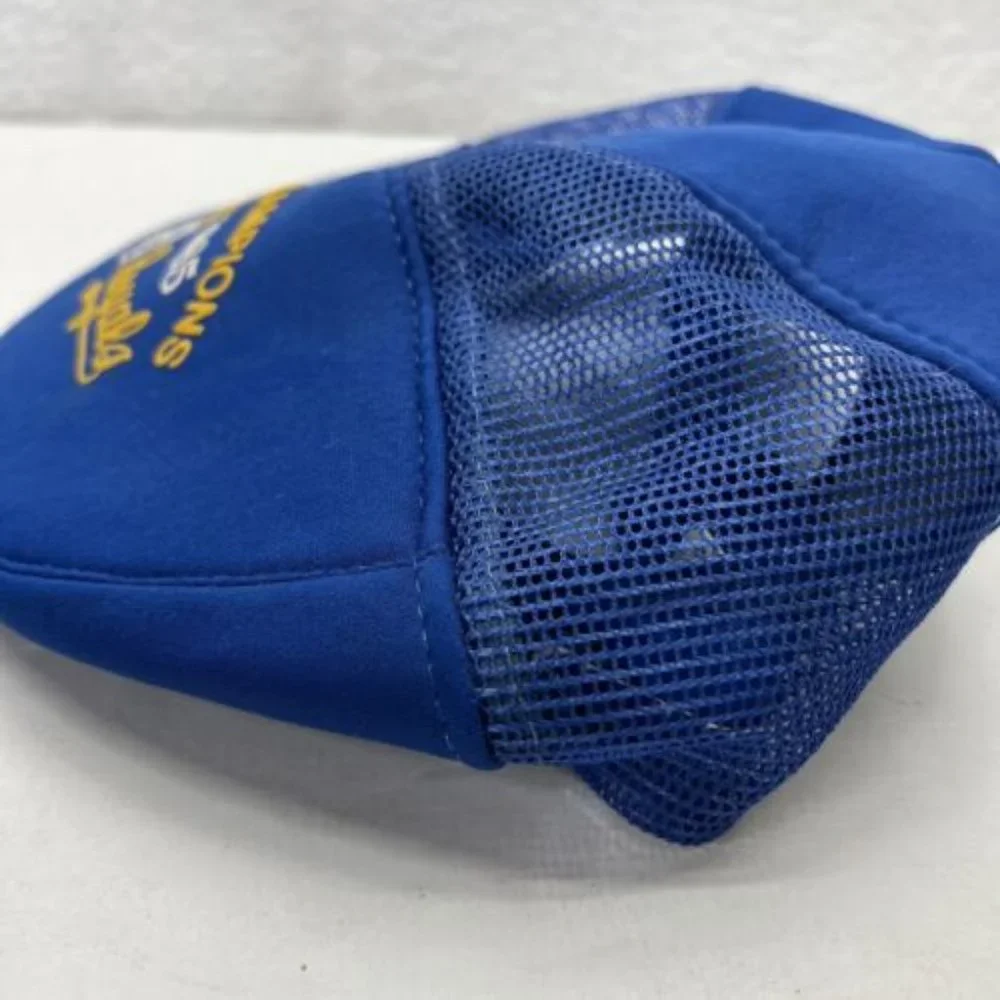 Vintage Kansas‎ City Royals Hat Mesh Cap Championship 1985 Blue White USA